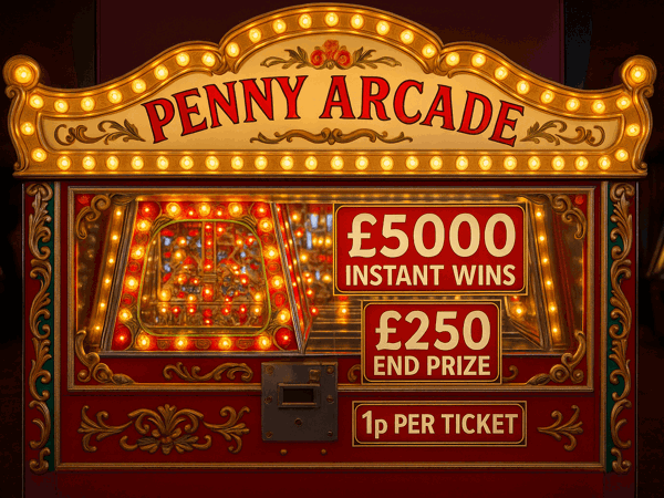 Penny Arcade - £5000 instant wins, £250 end prize!