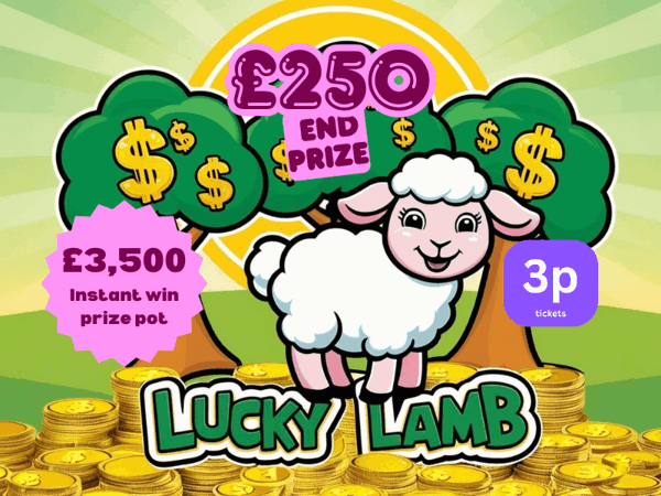 Lucky Lamb! -  £3500 Instant Wins & £250 End Prize 