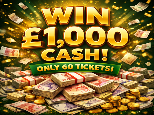 Win £1000 - only 60 tickets available! 