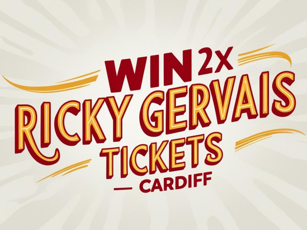 2 X Ricky Gervais tickets - Cardiff - 1st or 2nd April or £120