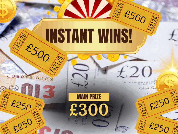 The Cash Vault - £300 Main Prize - £4400 Instant Wins