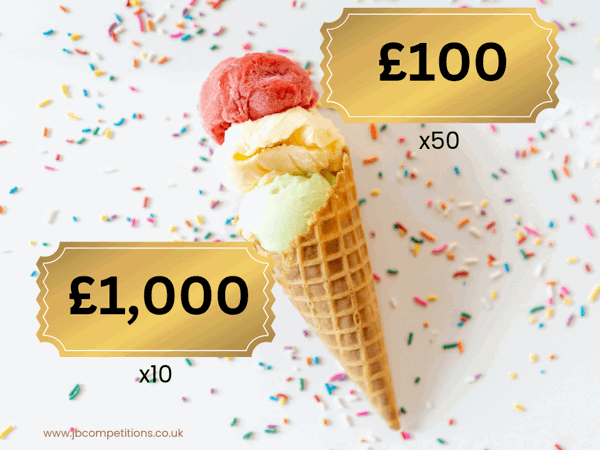Hundreds 'n' Thousands - £1000 end prize & £15k instant wins!