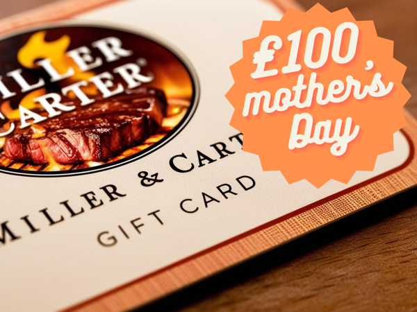 £100 Miller & Carter Gift Card